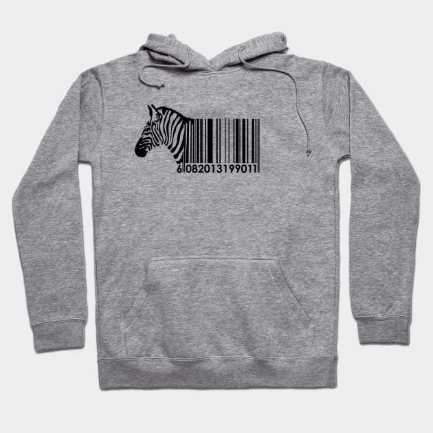 Barcode zebra Hoodie by raxarts